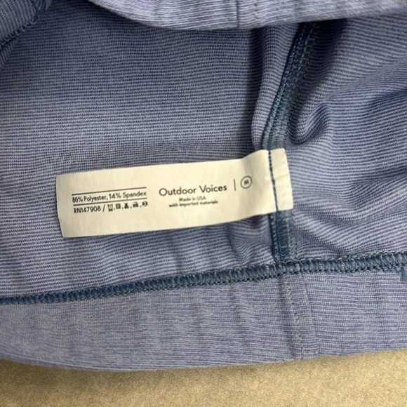 Outdoor Voices Light Blue Crop Top Size Medium (A1) - Picture 5 of 7